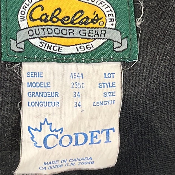 Cabelas Wool Realtree Camo Unlined Winter Hunting Pants Men’s 34x34 - Picture 4 of 8